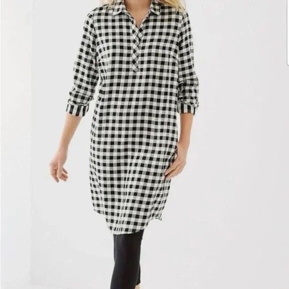 J.Jill Gingham Shirt Dress size S - Picture 1 of 9